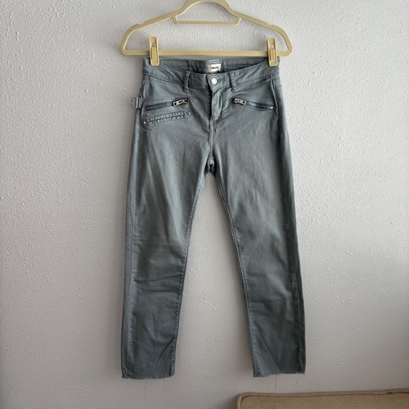 Zadig & Voltaire Light Blue/Grey Cotton Skinny Denim Pants - Picture 1 of 8